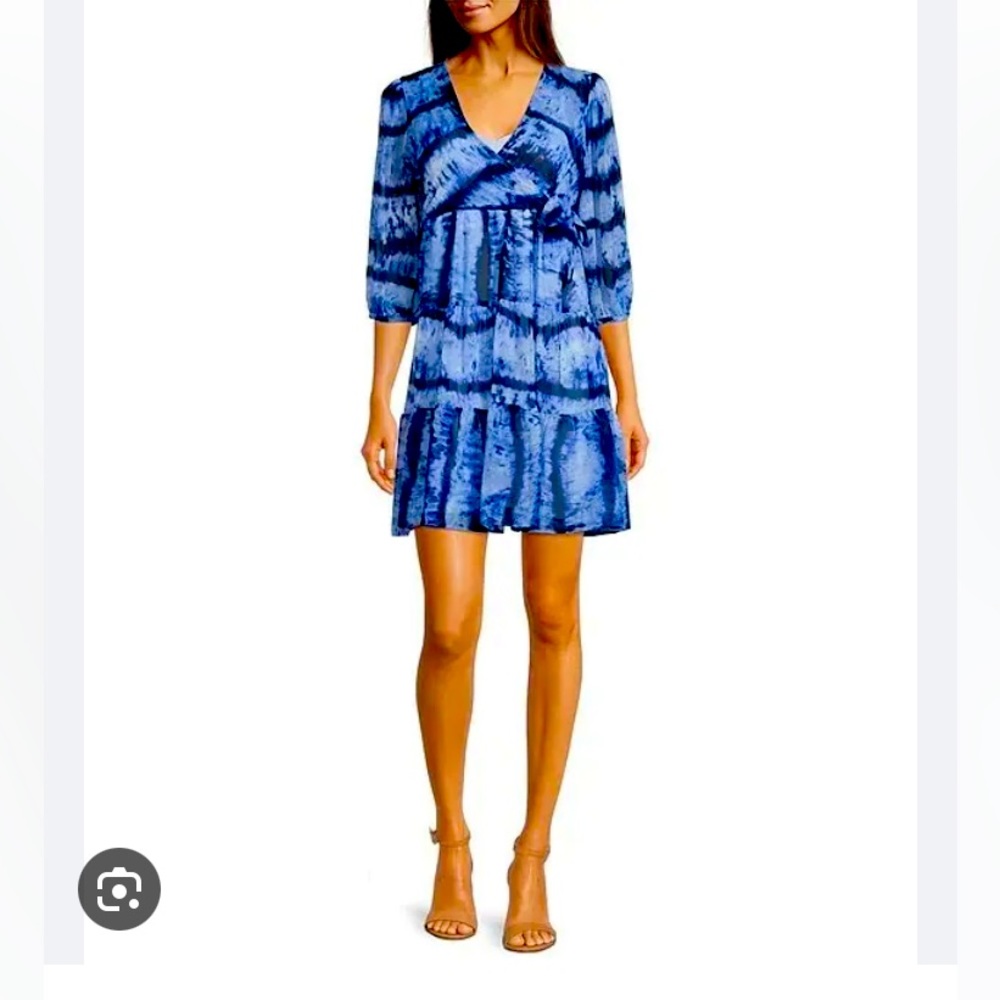 CK Blue Tiered Dress
